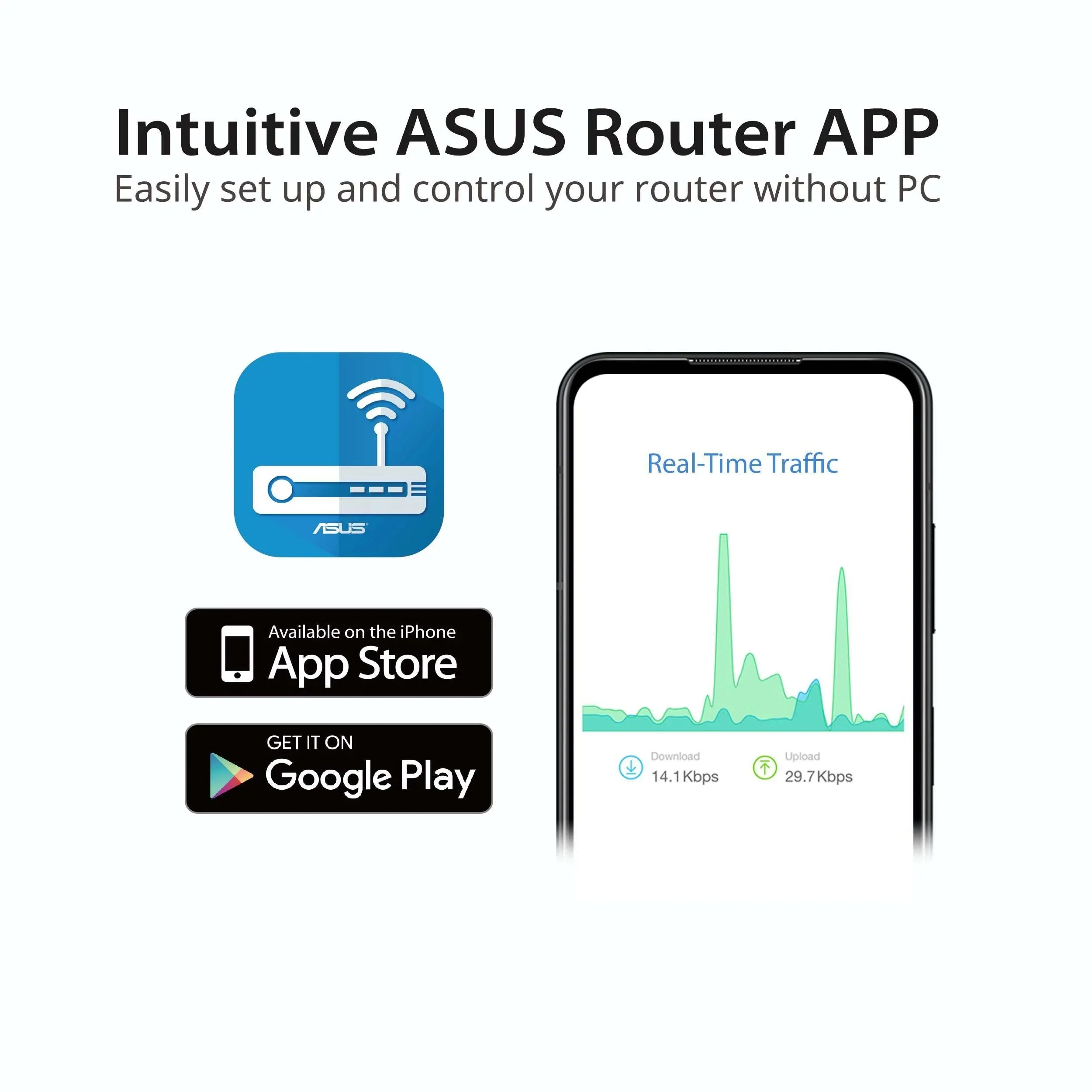 ASizeUSize WiFi 6 Router (RT-AX57) - Dual Band Gigabit Wireless Internet Router, Gaming & Sizetreaming, AiMesh Compatible, Included Lifetime Internet Sizeecurity, Parental Control, MU-MIMO, OFDMA