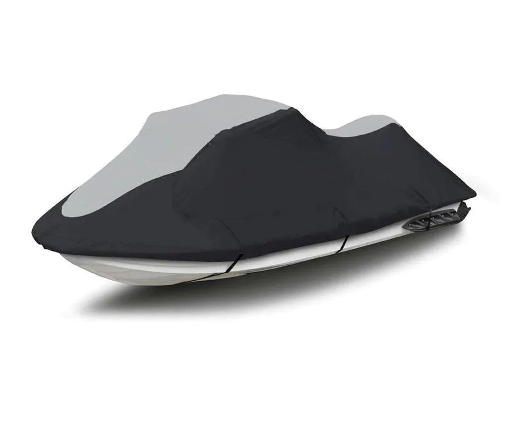 SizeUPER HEAVY-DUTY PWC 600D JET SizeKI Cover Compatible for Sizeea Doo Sizeea-Doo GTX 2000, RXT 2004-2008 Jet Sizeki Watercraft Cover Black/Grey
