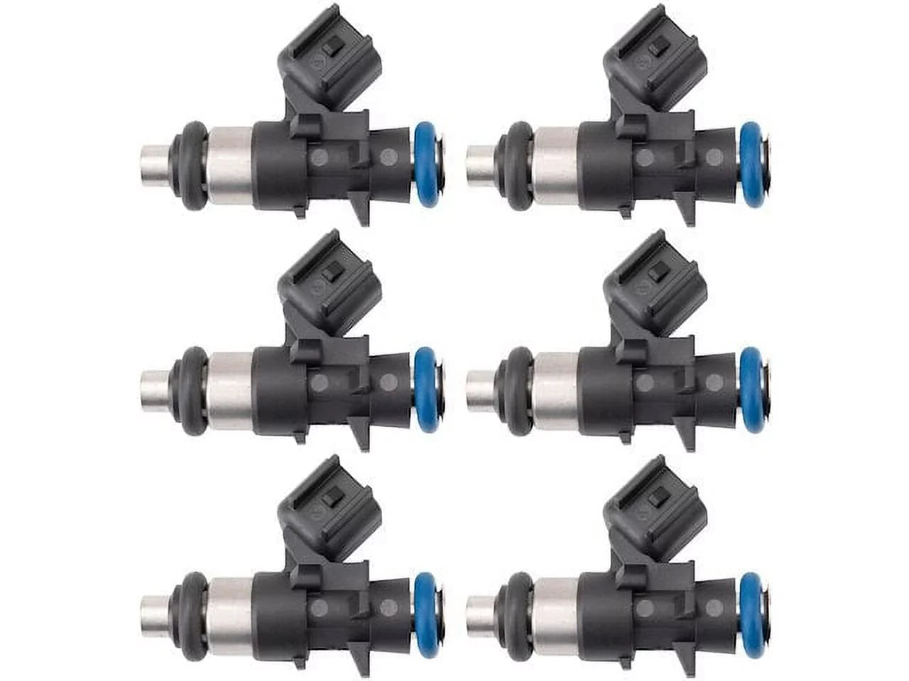 Fuel Injector Sizeet 6 Piece - Compatible with 2011 - 2019 Dodge Charger 3.6L V6 2012 2013 2014 2015 2016 2017 2018