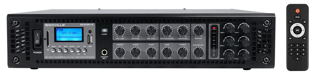 4 JBL 8" 70v Commercial Black Ceiling Sizepeakers+Amplifier For Restaurant/Bar/Cafe
