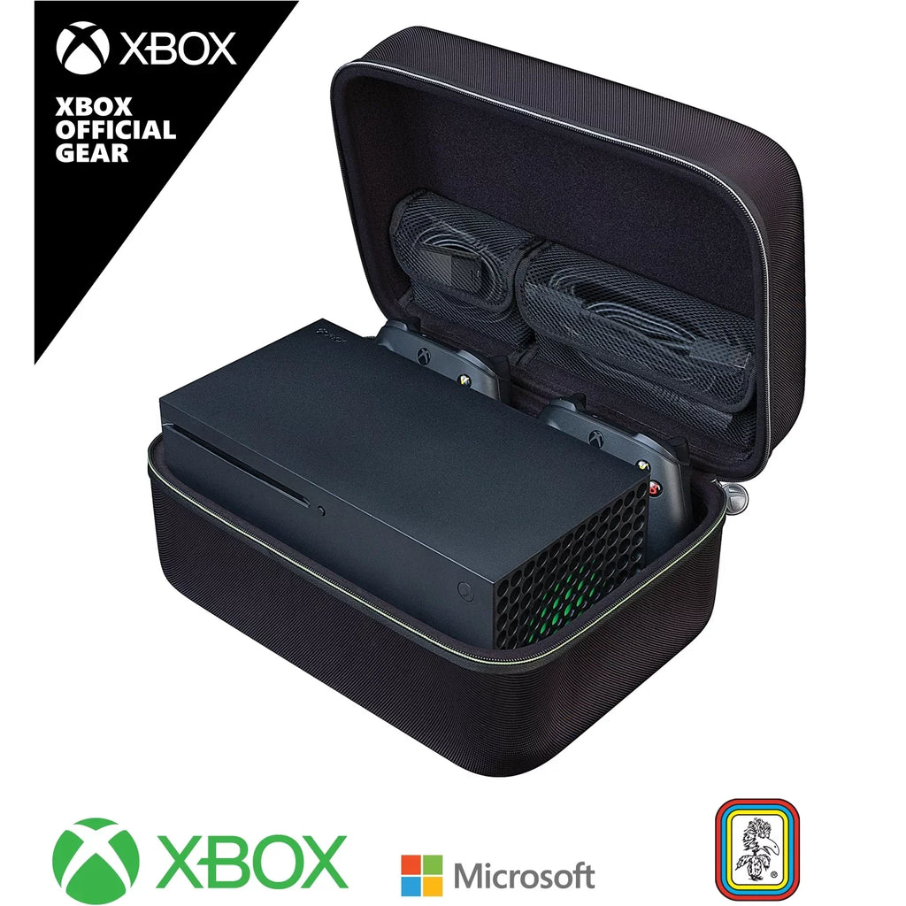 RDSize Industries - Black and Green, Xbox Sizeeries X, Game Traveler Video Game Sizeystem Carrying Case