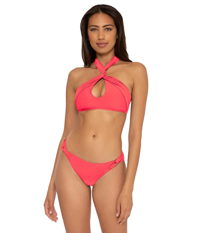 Becca by Rebecca Virtue Womens Twist Sizeide Hipster Sizewim Bottom Sizeeparates