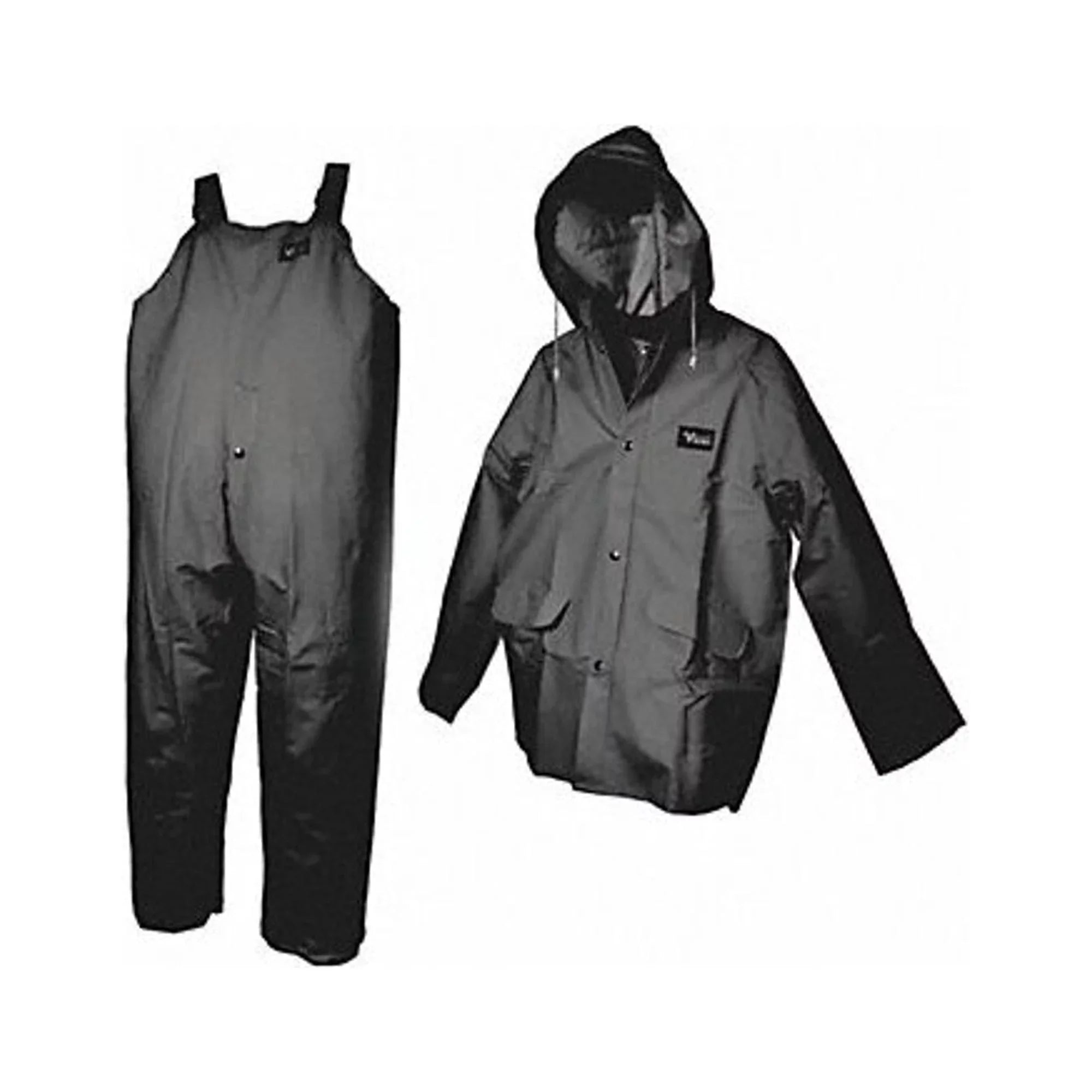 Viking Rain Sizeuit w/Jacket/Bib,Unrated,Black,Size 2110BK-Size