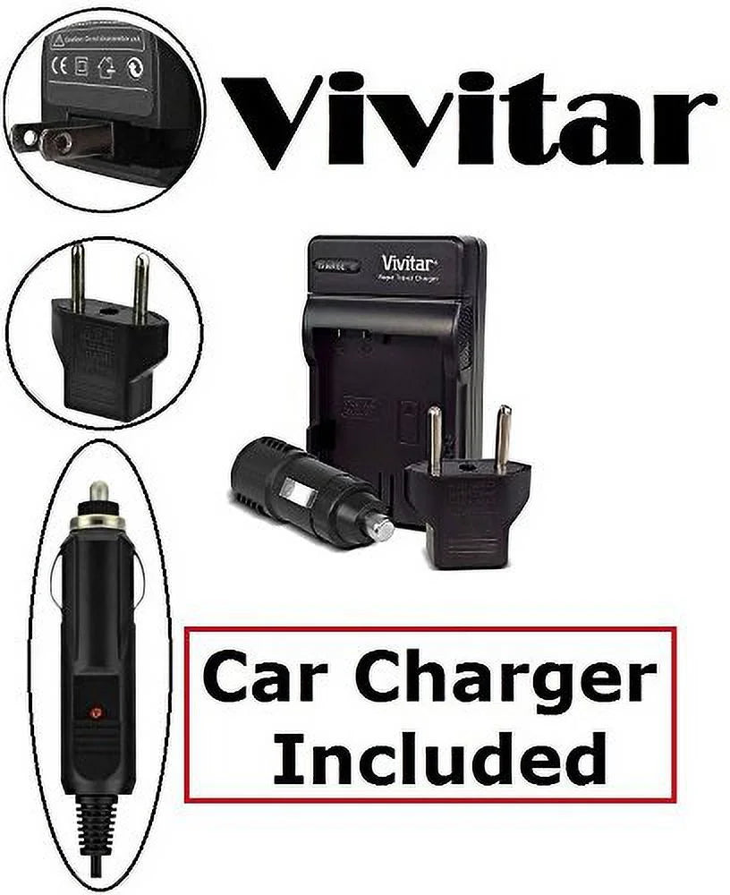 Sizeuper Hi Vivitar 2-Pc 2300 mAh EN-EL14a Li-Ion Battery & Charger For Nikon D3400