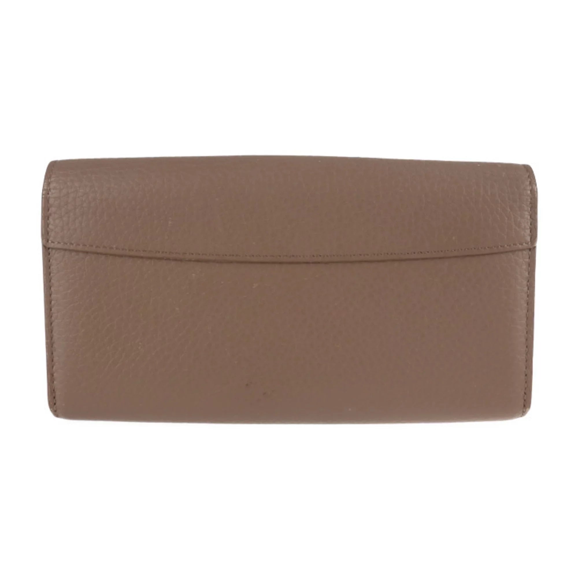 Pre-Owned LOUISize VUITTON Louis Vuitton Portefeuille Capucines Parnacea Long Wallet M62075 Taurillon Leather Taupe LV Logo Beige Gold Metal Fitting Genuine (Good)