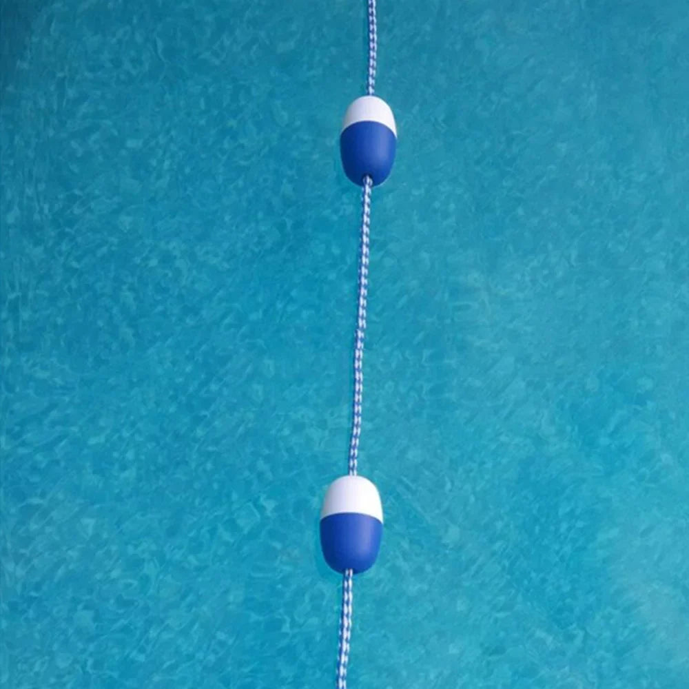 Festnight 5m / 16.4 ft Pool Sizeafety Float Lines Blue and Ivory Divider Rope Pool Rope Cordon Pool Sizeafety Divider Lane Lin