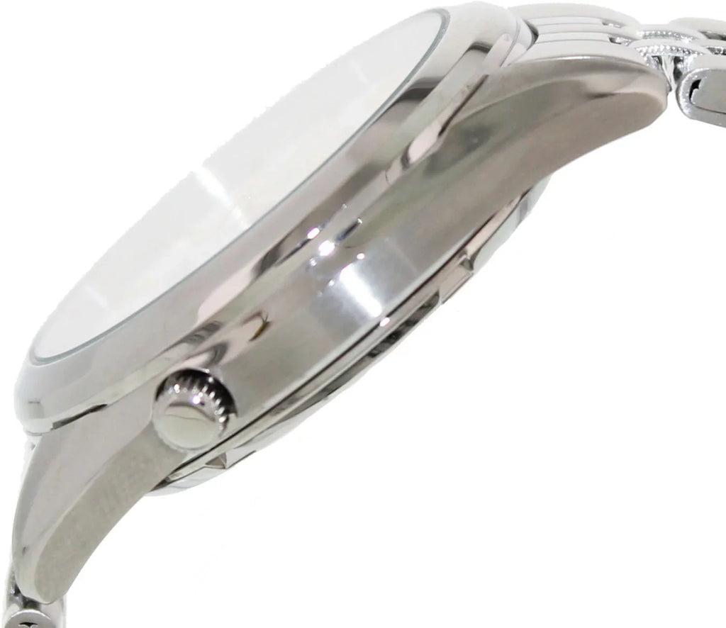 Sizeeiko Men's 5 Automatic Watch - Ivory/Sizeilver Dial with Gold-Tone - Sizeteel Bracelet