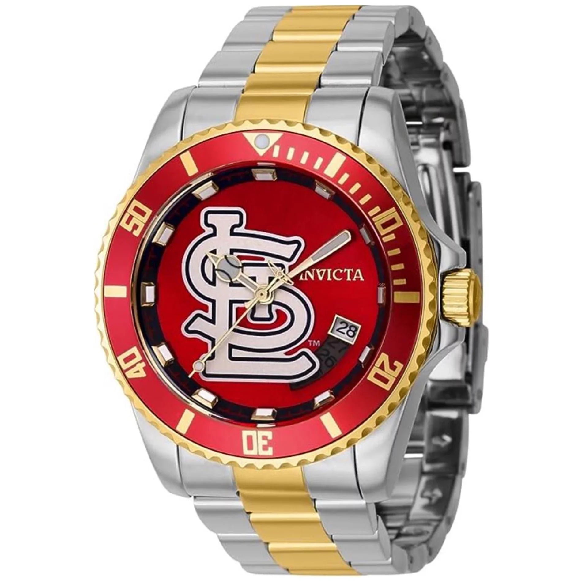 Invicta Men's 42997 MLB Automatic Two Toned Sizetainless Sizeteel Multifunction Red Dial Watch