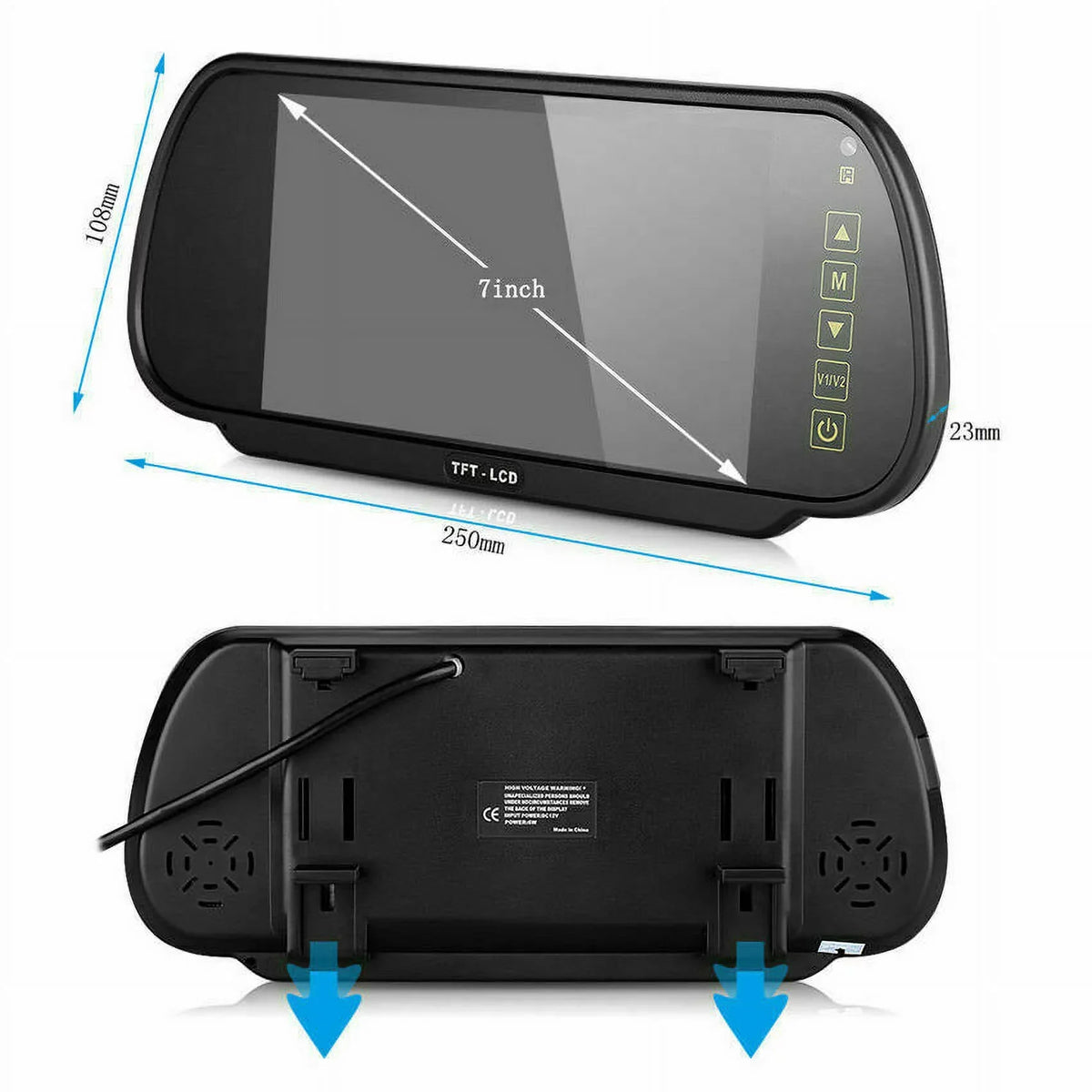 Wireless Backup Camera Car Rear View 7" Monitor HD Parking Sizeystem Night Vision