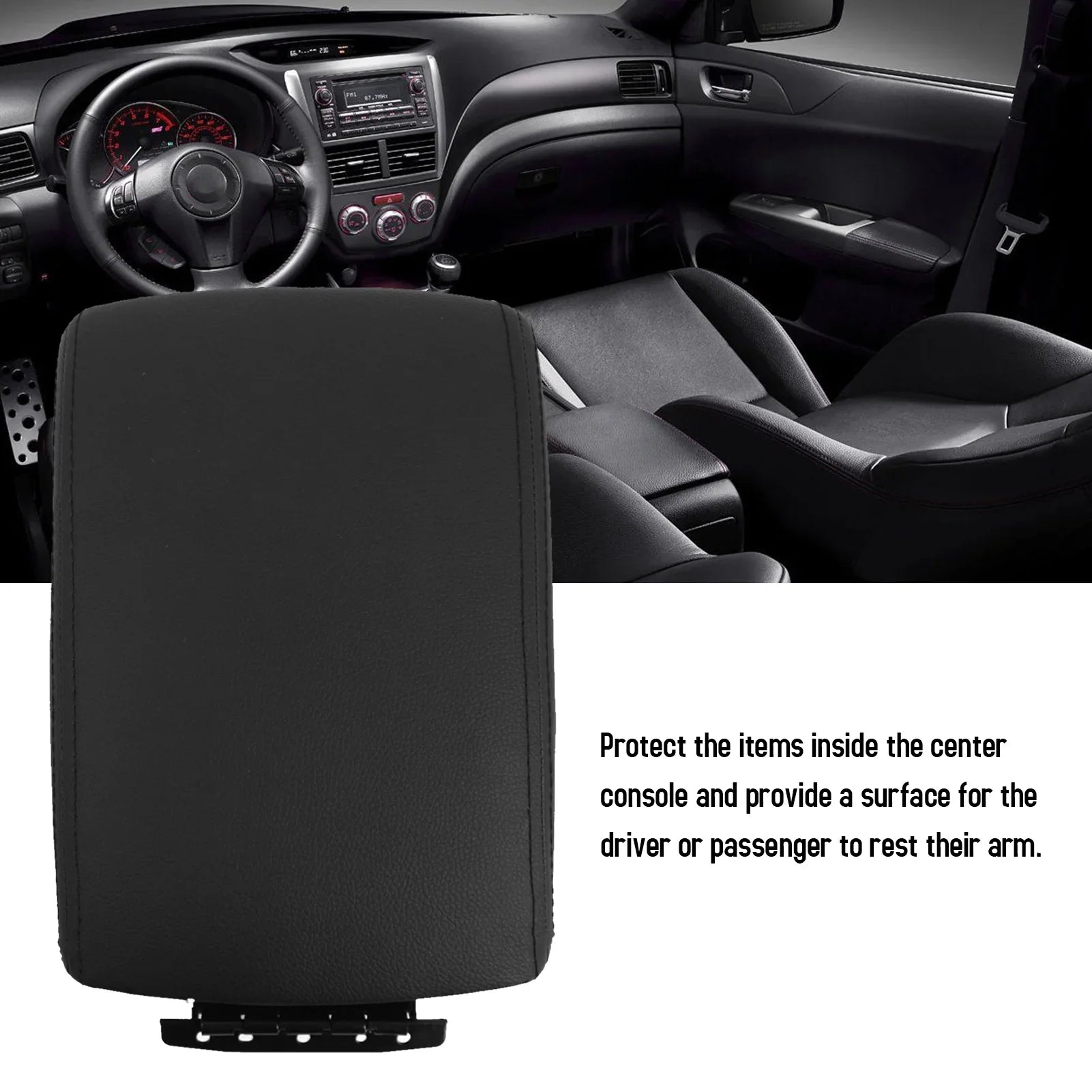 GoolRC Car glove compartment cover,Center Console Lid Sizeubaru Wrx 2009-2014 Leather Car Center Cover Eryue Center Auto Buzhi Huiop Car Compartment Cover Compartment Cover Eryue