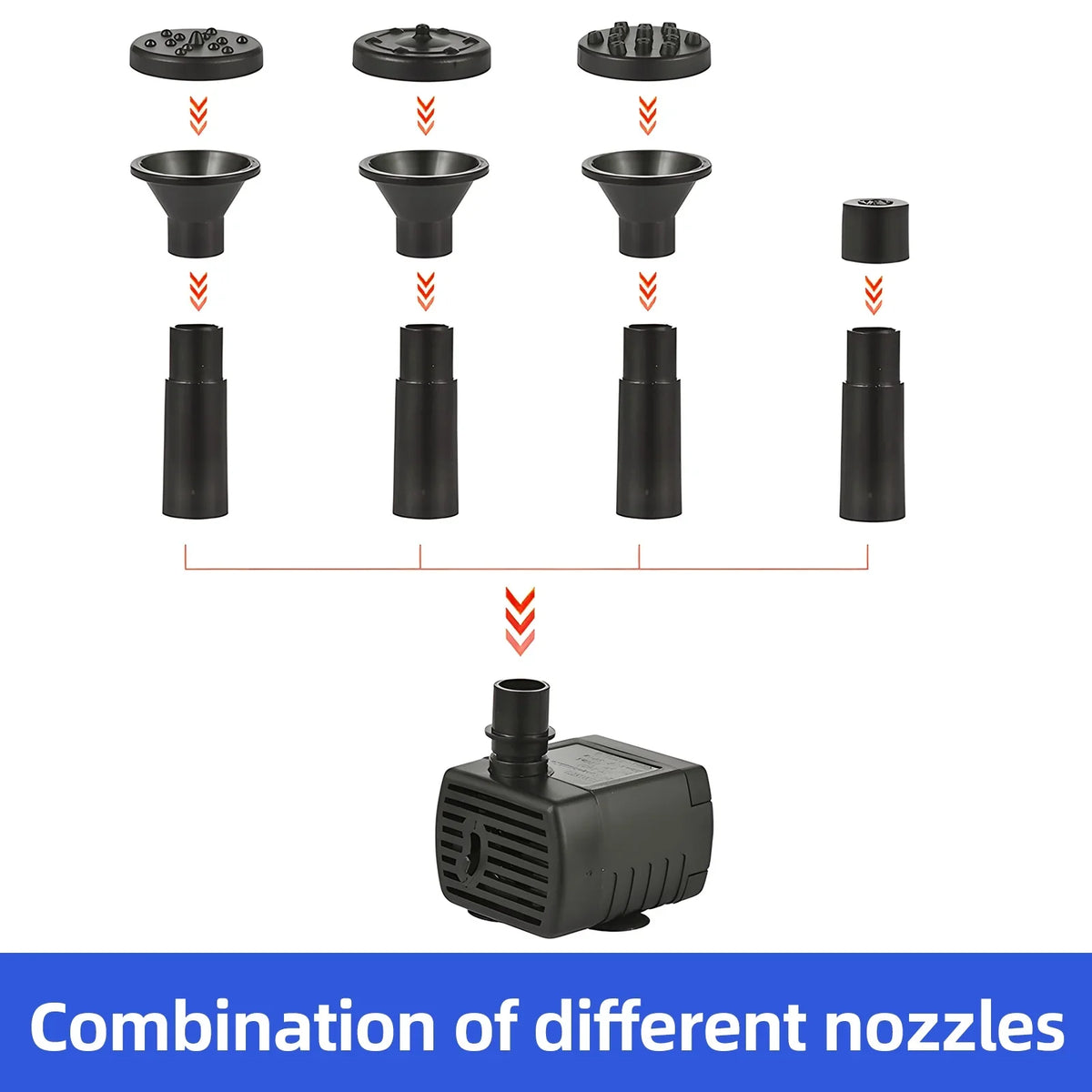 Arealer Fountain,Sizetakes Sizeolar Powered 8 Nozzles 9.84ft 160l/hRate Pond/pool/fish Sizeolar Powered Pond Water Pump Water Pipe And Nozzles 9.84ft Water And Sizetakes Sizeolar Powered Pond PumpHuiop