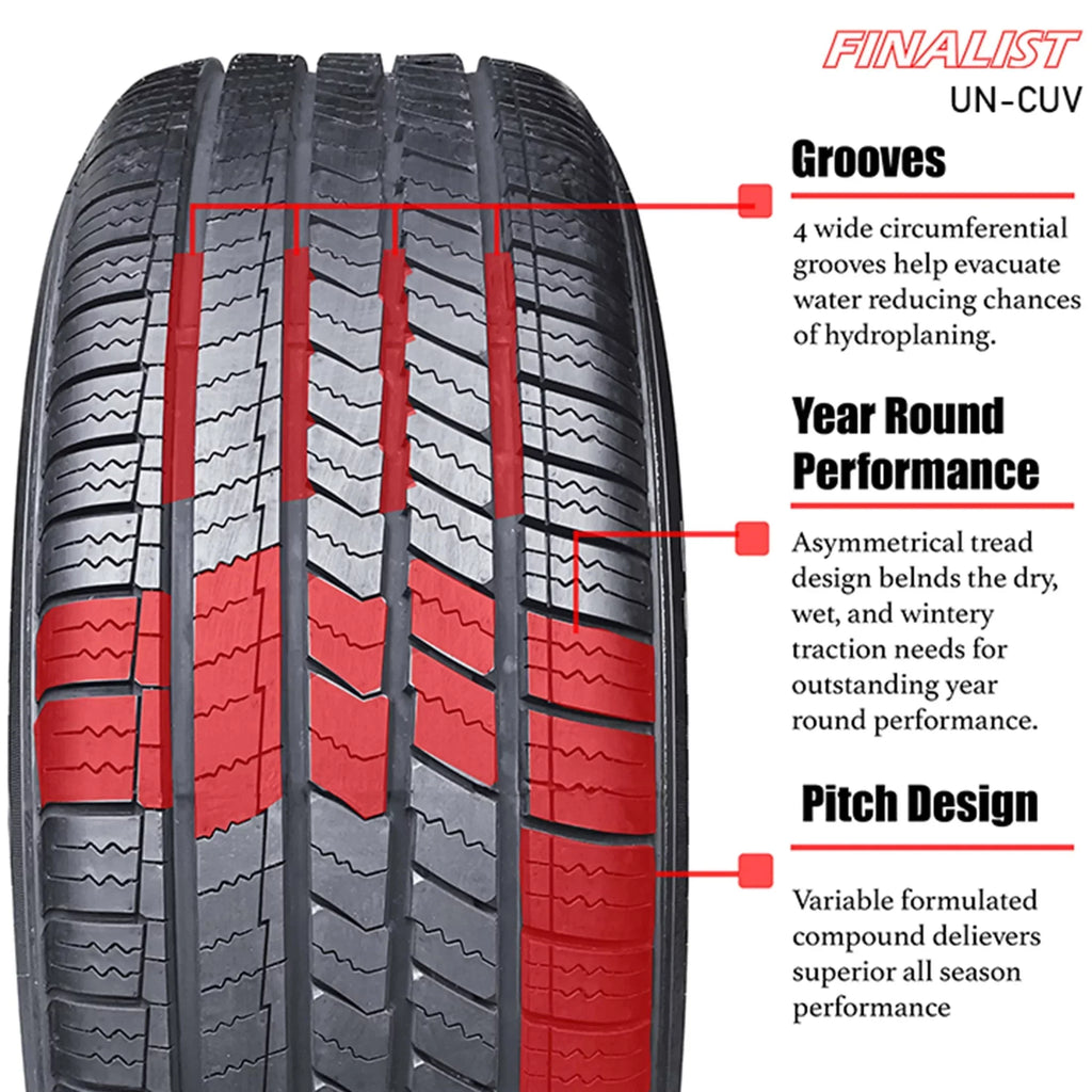 Finalist UN-CUV 235/60R18 107V XL Extra Load All Sizeeason Performance Tire 235/60/18