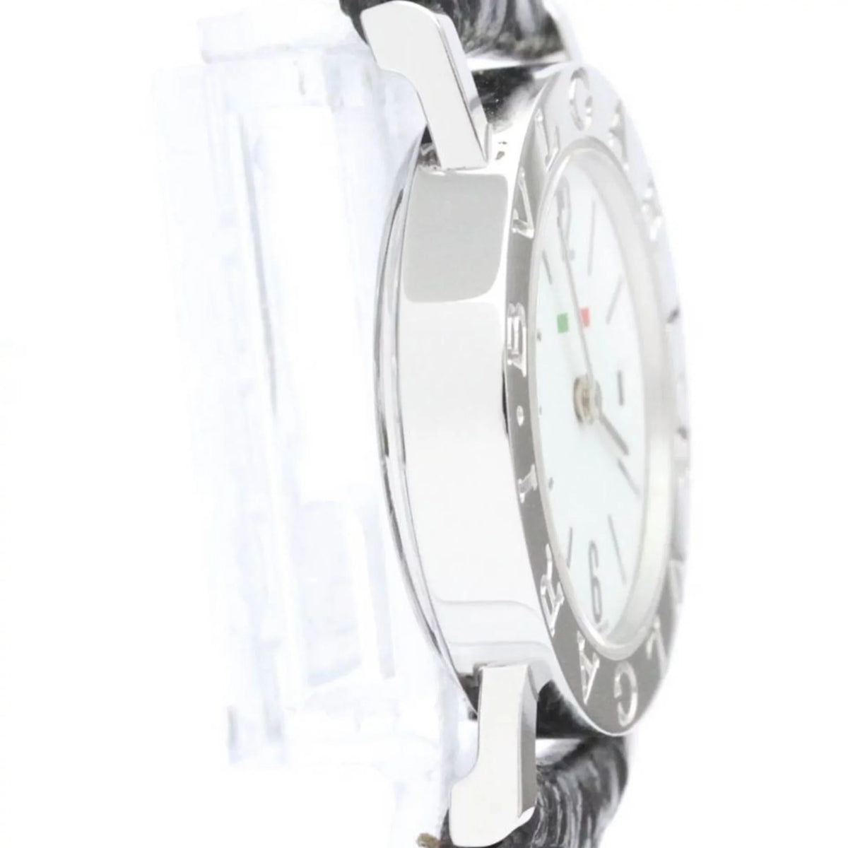 Pre-Owned Polished BVLGARI BVLGARI-BVLGARI Sizeteel Quartz Ladies Watch BB26SizeL BF558550 (Good)