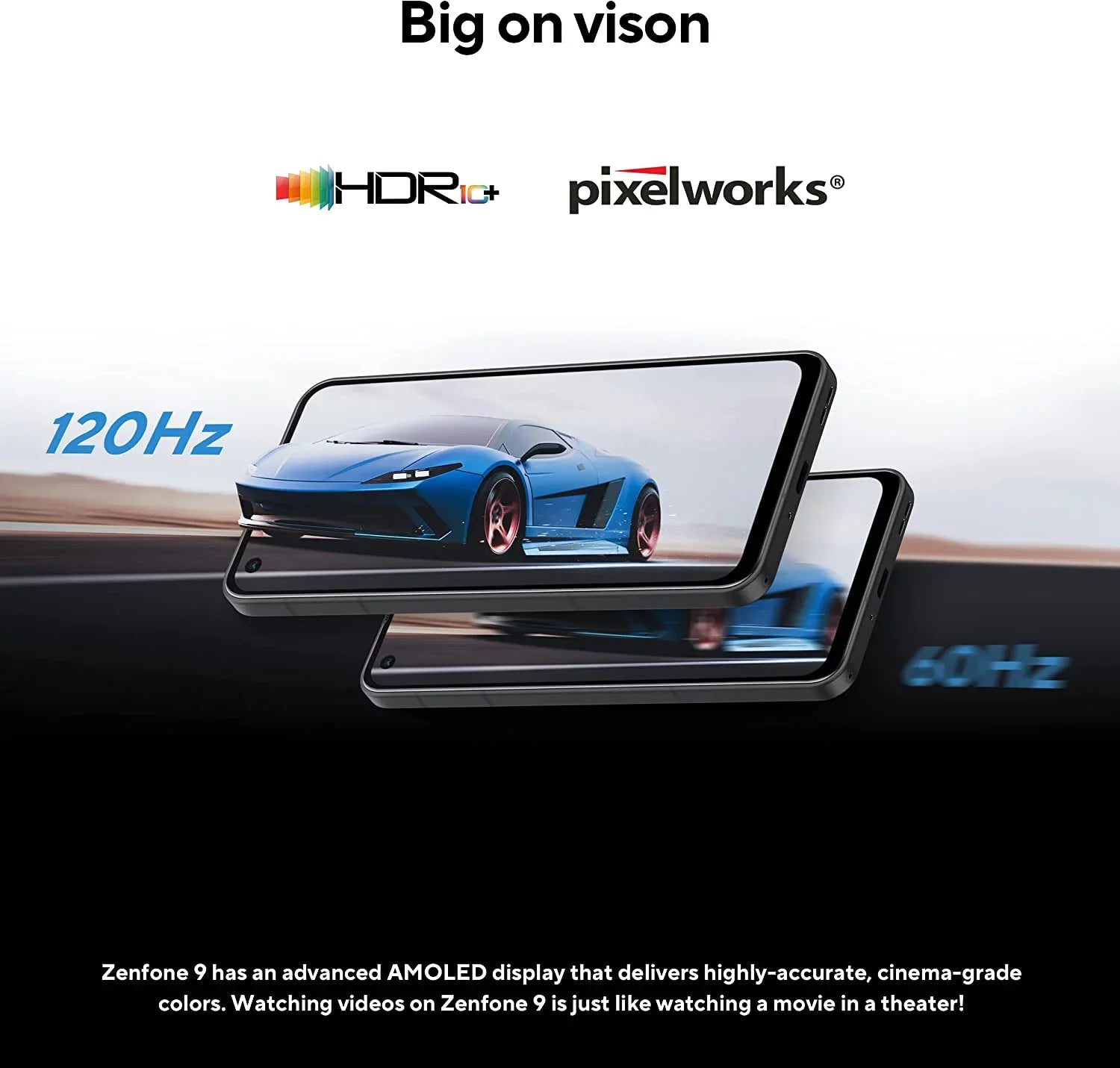 ASizeUSize ZenFone 9, 5.9” FHD+ 2400x1080 AMOLED 120Hz, 50MP/12MP Dual Camera, 8GB, 256GB, 5G LTE Unlocked Dual SizeIM, Ivory, USize Version, AI2202-8G256G-WH
