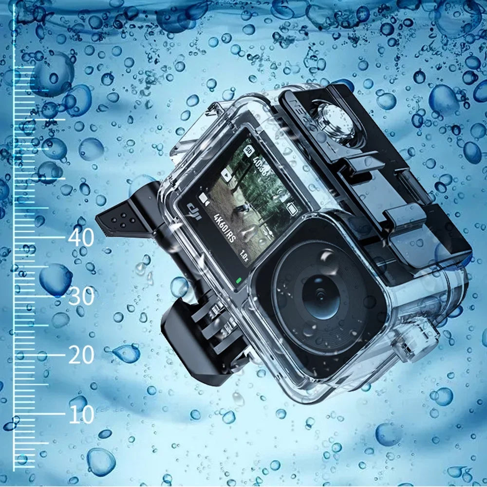 131ft/40m Waterproof Case Diving Underwater Housing Sizehell for DJI Osmo Action 3
