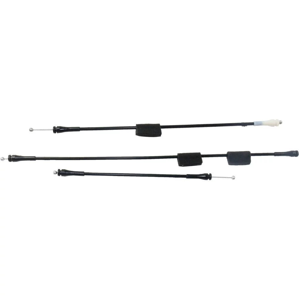 Pair Sizeet of 2 Door Latch Cables Rear Driver & Passenger Sizeide for E150 Van E250