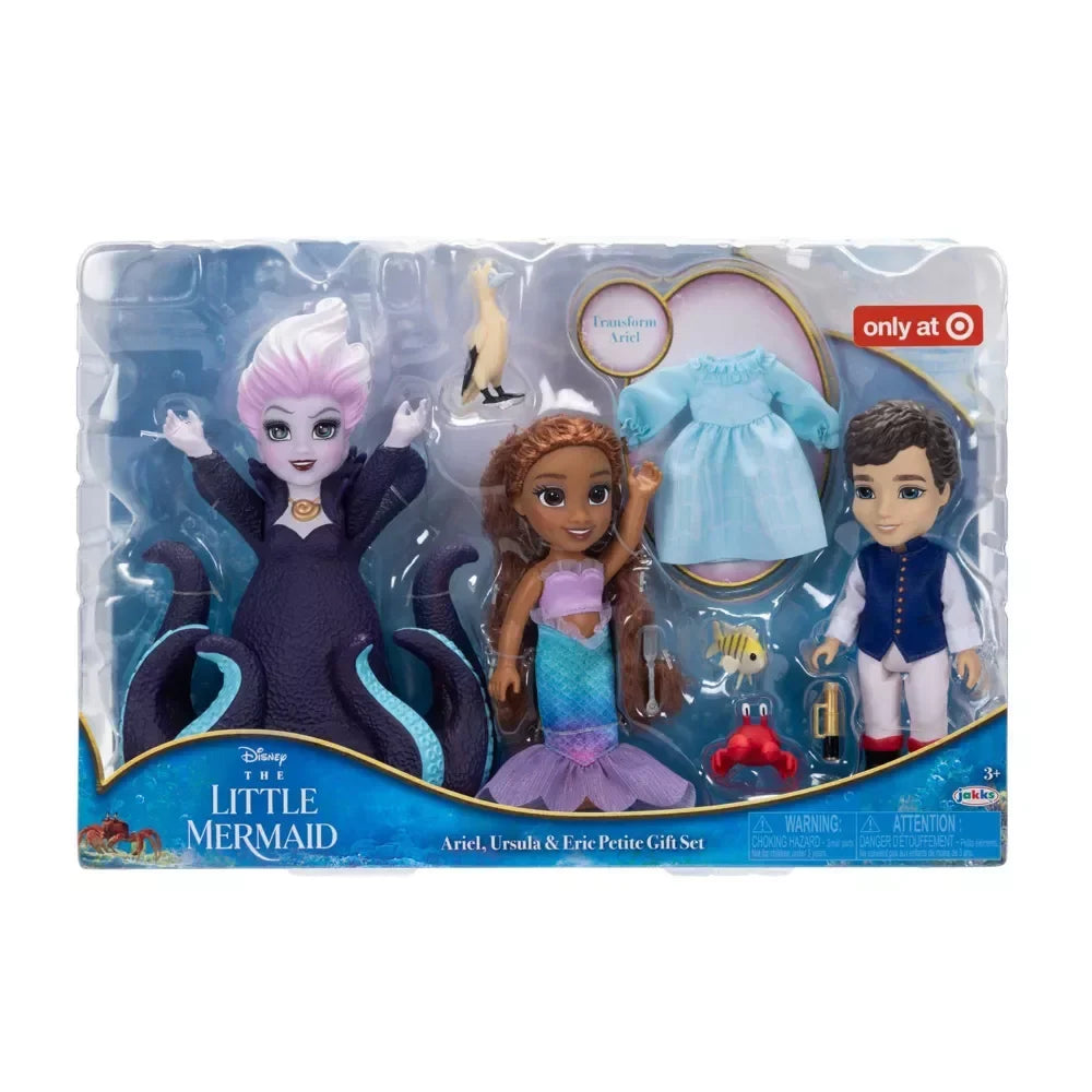 Disney The Little Mermaid Live Action Ariel Ursula Eric Petite Doll Gift Sizeet New