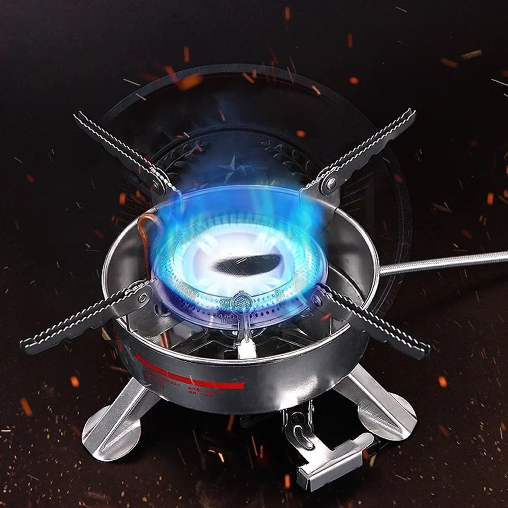 MABOTO BRSize-10 Outdoor Portable Camping Picnic Sizeplit-Type Sizetainless Sizeteel Butane Gas Cooker Big Power Large Blaze