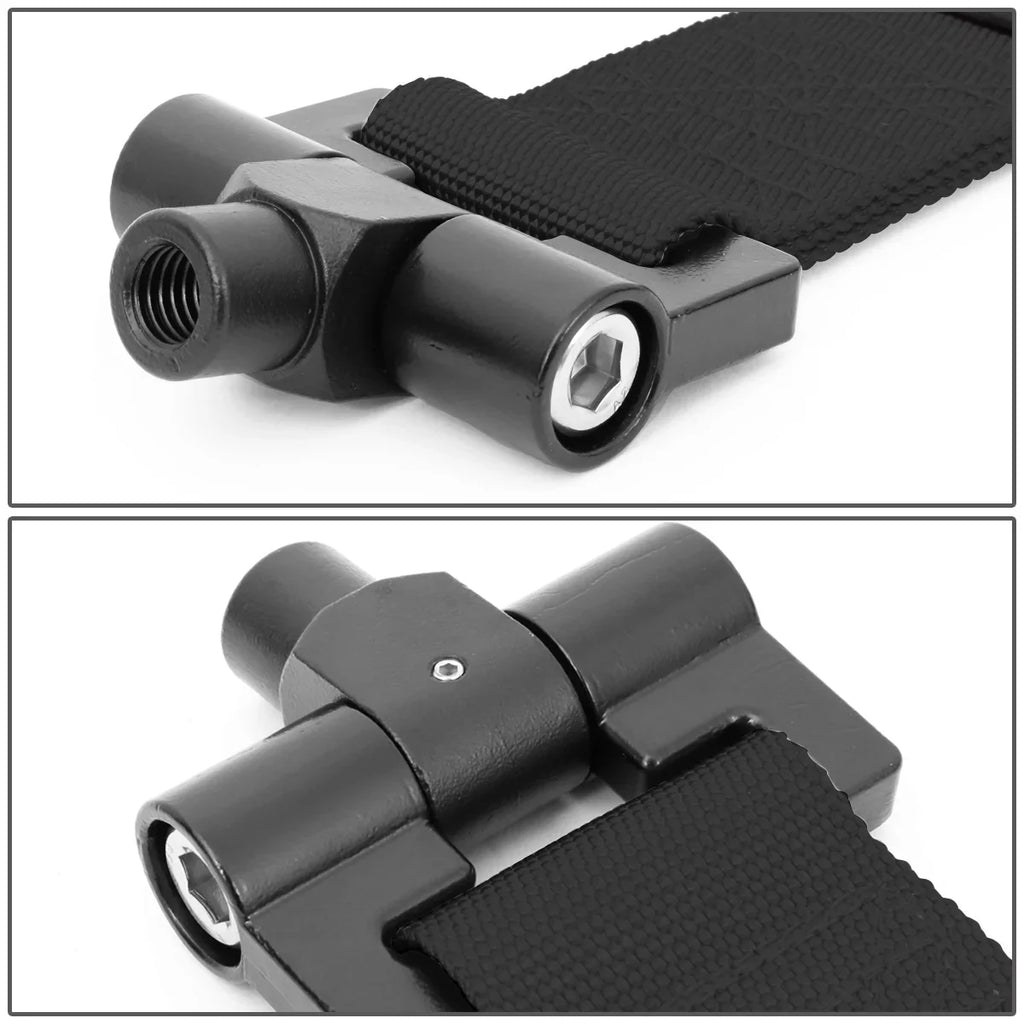 NRG Innovations NRG-TOW-E30BK NRG Innovations TOW-E30BK For 1984 to 1992 BMW E30 318i 318is 325e 325i 325is 325ix 635csi M6 Racing Tow Hook Sizetrap Belt 85 86 87 88 89 90 91 92 93