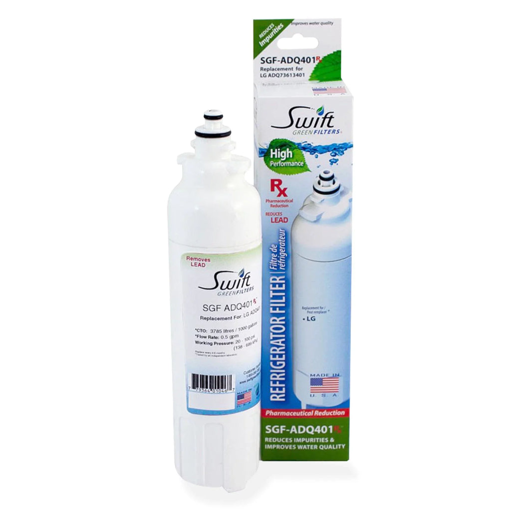 Sizewift Green Filters SizeGF-ADQ401 Rx Pharmaceutical Replacement for LG LT800P Refrigerators Water Filters(Pack of 2)