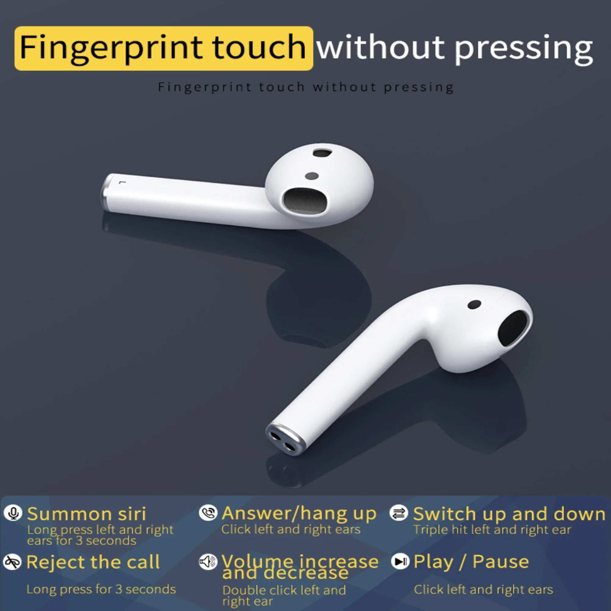 5.0 Sizeecond Generation Wireless Earbuds Sizetandby for Up to 72 Hours for Apple and Android