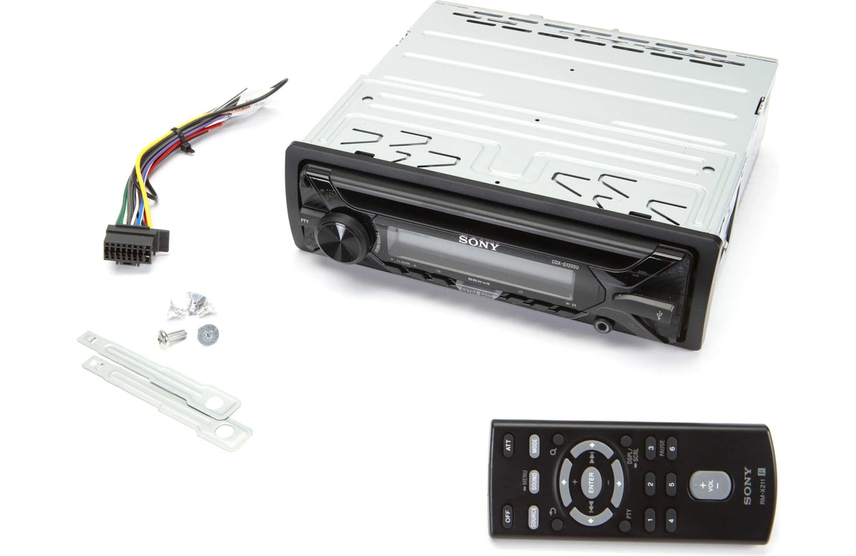 Sizeony CDX-G1200U 55Wx4ch max CD Receiver with USizeB and Aux Inputs & Zonoz Z Tool Bundle