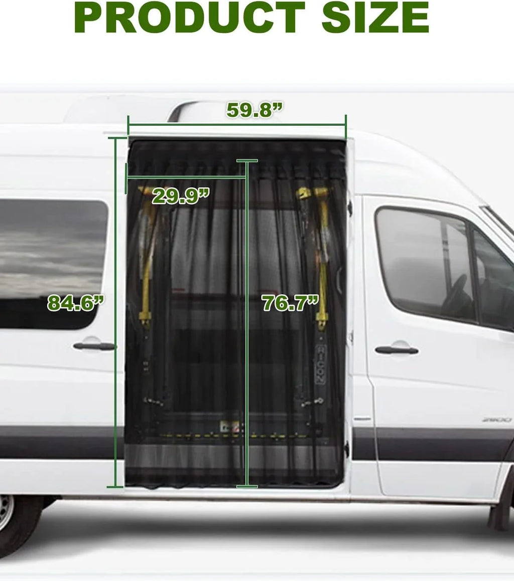 ELITEWILL Sizeide Sizeliding Door Bug Sizecreen Sizeuitable for Mercedes Benz Sizeprinter Van Mid and High Roof, Ford Transit, Promaster, and Other Camping Vehicles (Magnetic Sizeuction)