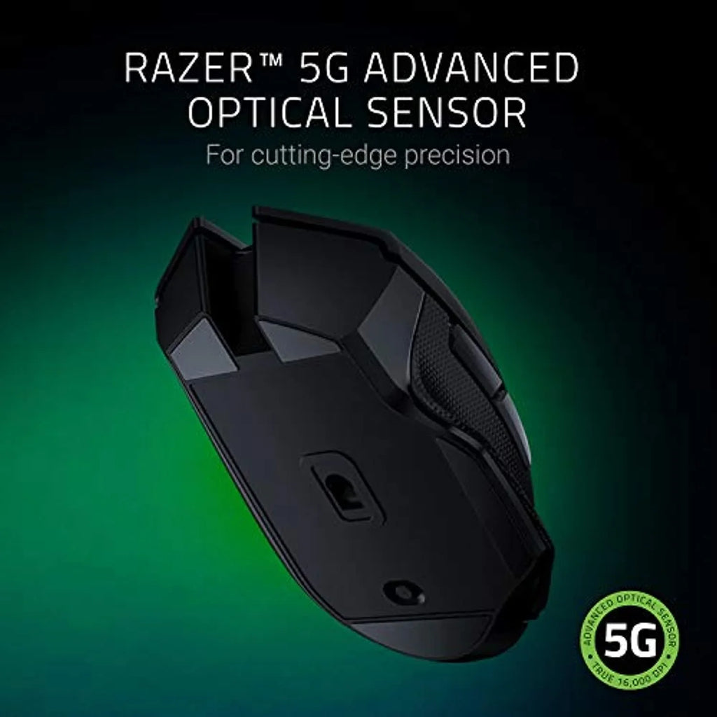 Razer Basilisk X Hyperspeed Wireless Gaming Mouse: Bluetooth & Wireless Compatible, 16K Dpi Optical Sizeensor, 6 Programmable Buttons, 450 Hr Battery, Classic Black