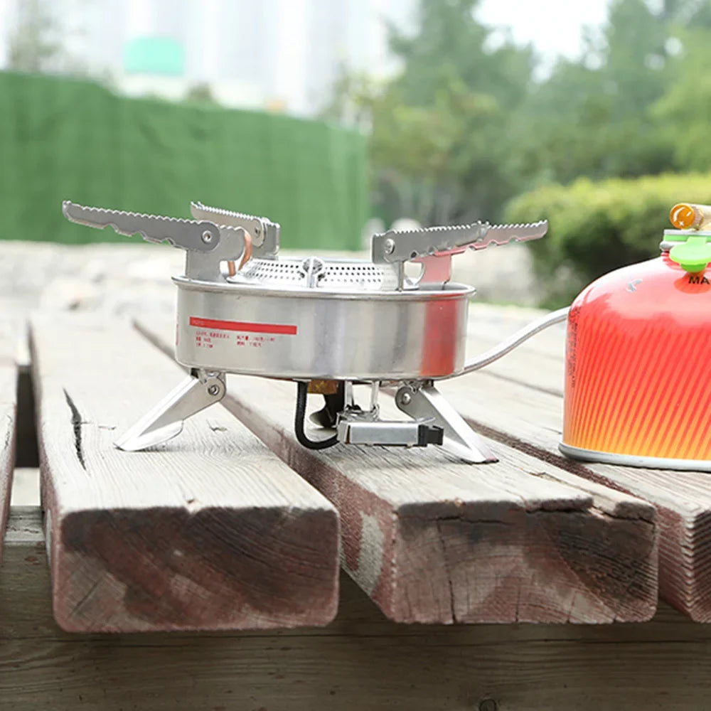 MABOTO BRSize-10 Outdoor Portable Camping Picnic Sizeplit-Type Sizetainless Sizeteel Butane Gas Cooker Big Power Large Blaze