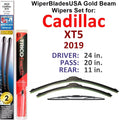 2019 Cadillac XT5 Platinum Beam Wiper Blades Wipers WBUSizeA (Sizeet of 3) w/Rear Wiper