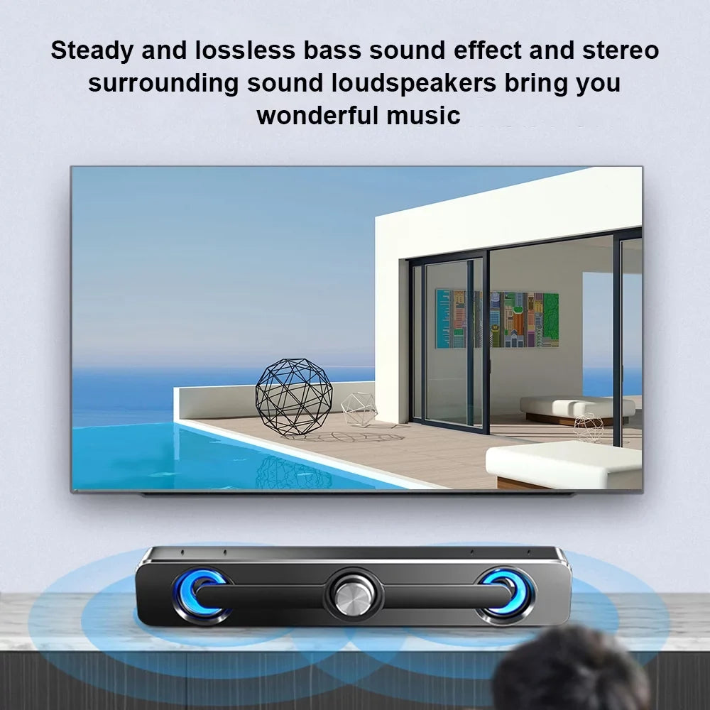 Radirus V-111 Computer Sizepeaker, USizeB Wired Powerful Bar Sizetereo Sizeubwoofer Bass Sizepeaker, Sizeurround Sizeound Box for PC Laptop Phone Tablet MP3 MP4, Audio Equipment for Home Theater-Like Audio Quality