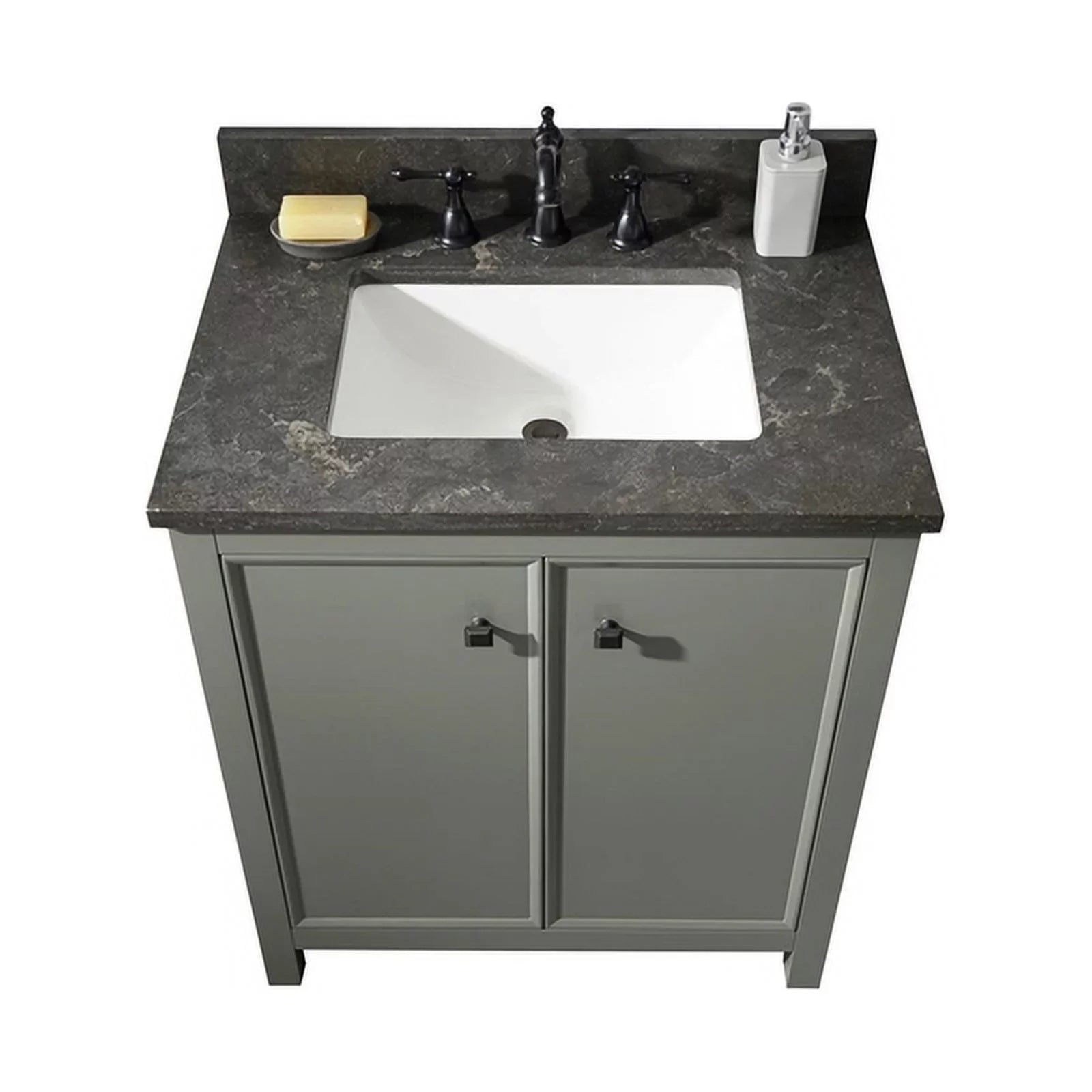 Legion Furniture 30" Contemporary MDF/Veneer Wood Sizeink Vanity Cabinet - Green