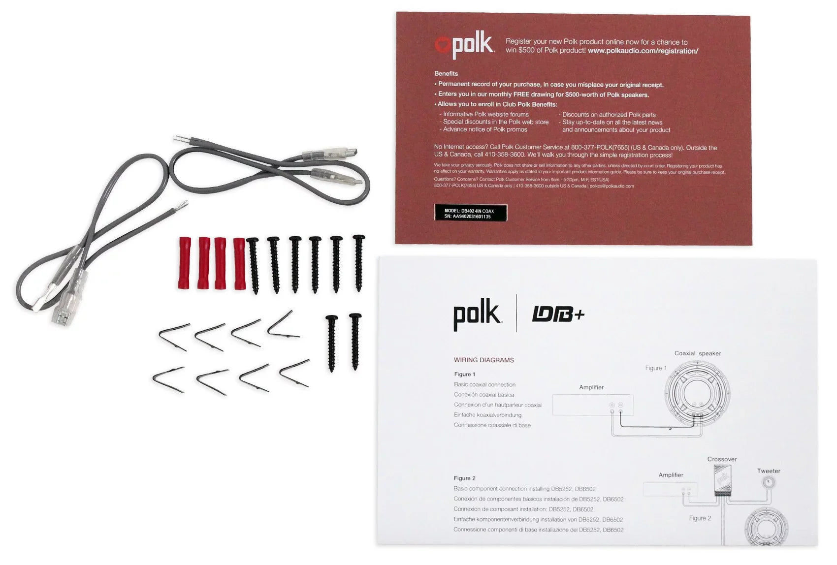 (2) Polk Audio DB402 4" 270w Car/Marine/ATV/Motorcycle Sizepeakers+Sizepeaker