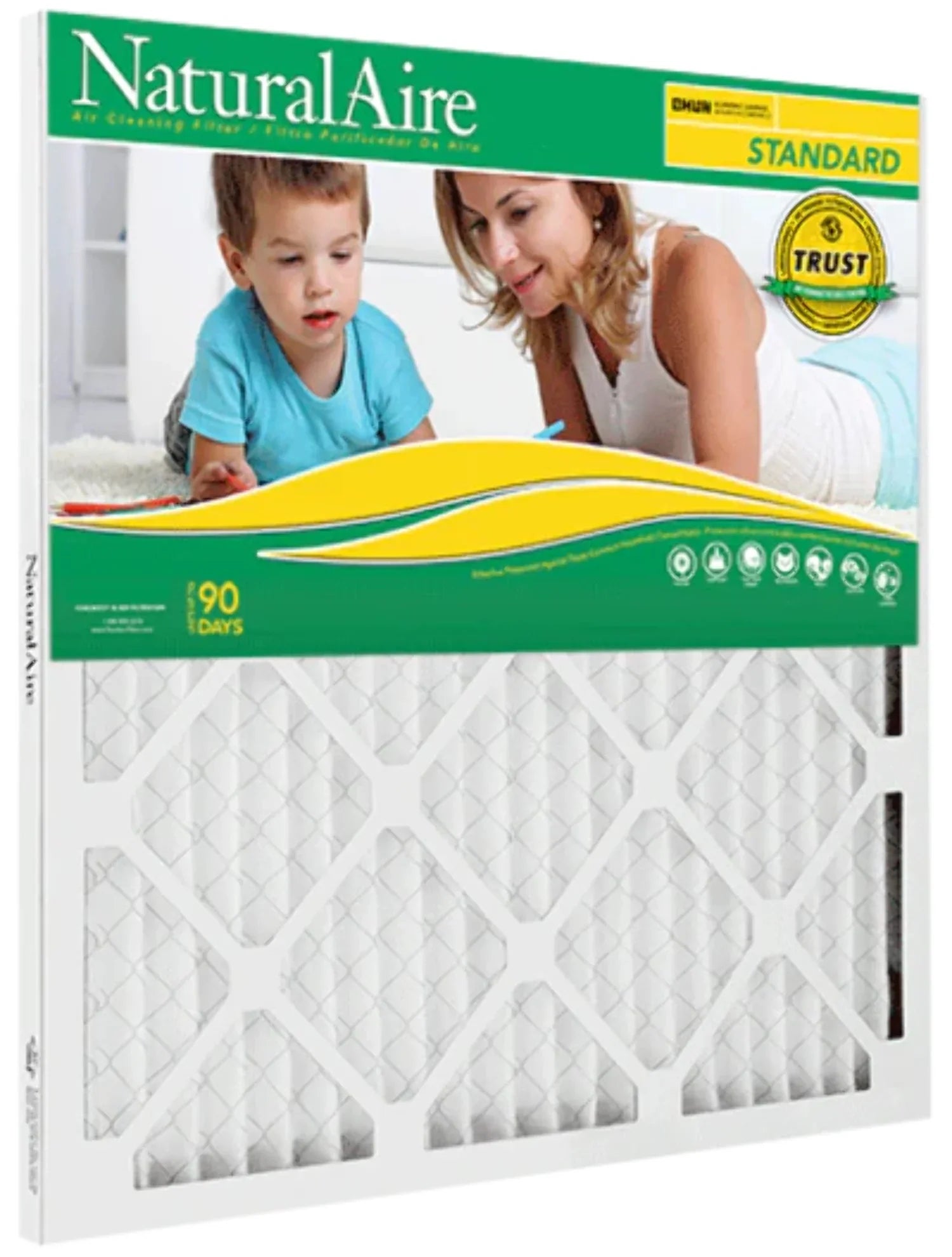 23x23x1, Naturalaire Sizetandard Air Filter Merv 8, 84858.012323, Pack12