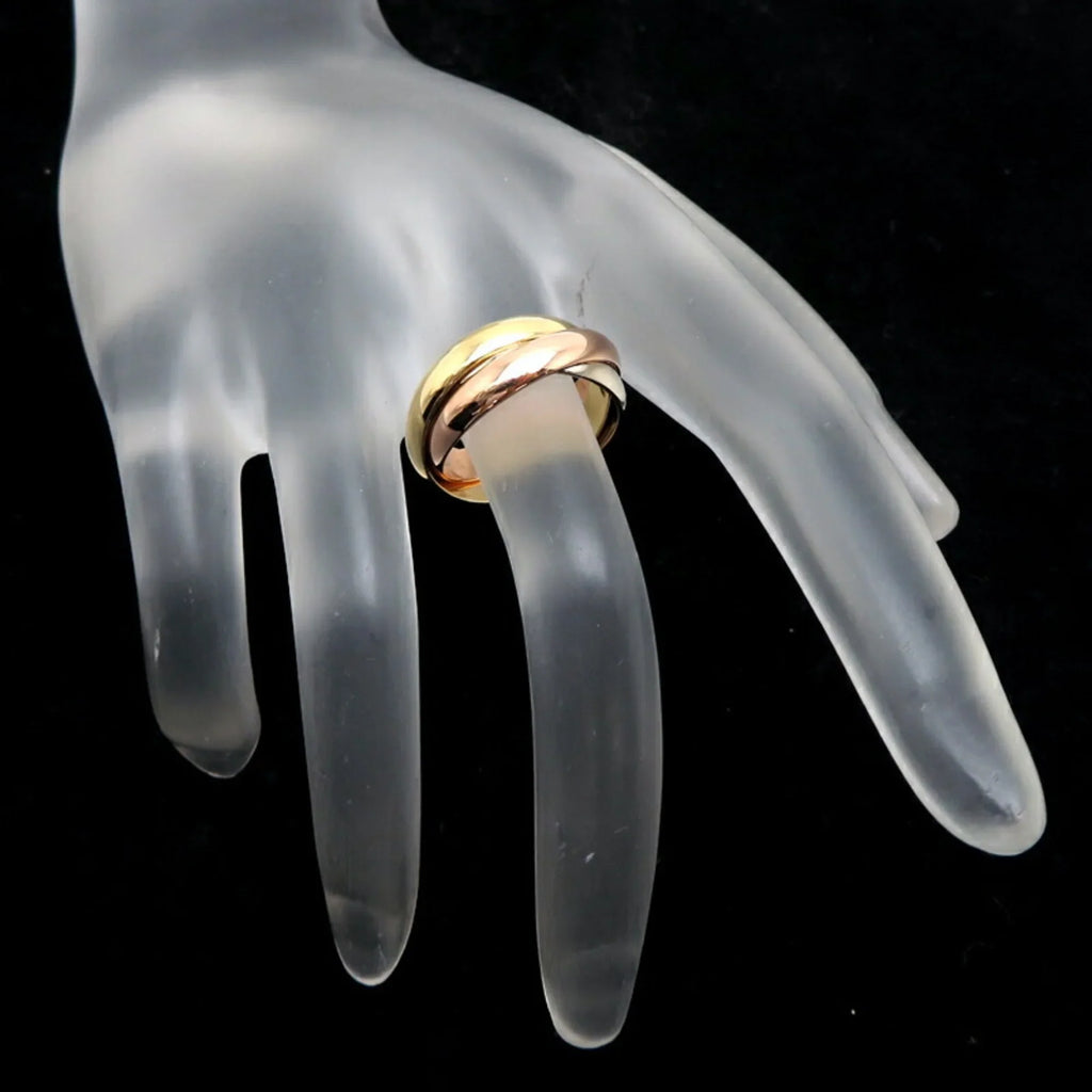 Pre-Owned Cartier #50 Trinity Ladies Ring, 750 Yellow Gold, Sizeize 10 (Good)