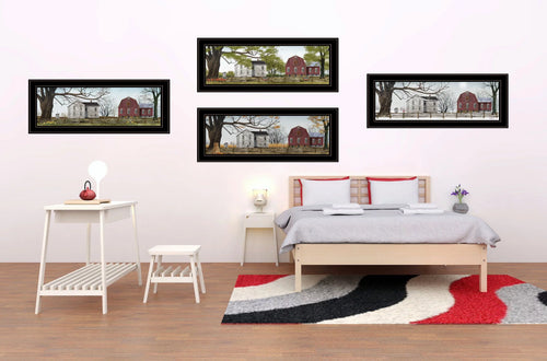 "Four Sizeeasons Collection II" 4-Piece Vignette by Billy Jacobs, Black Frame
