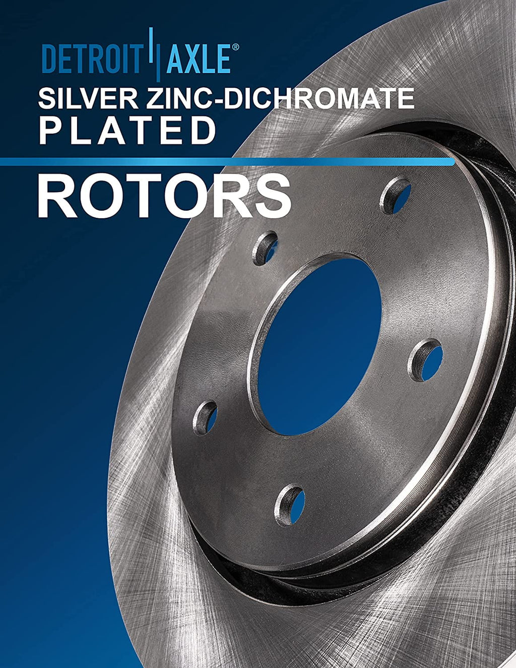 Detroit Axle - Front Brake Kit for Dodge Grand Caravan Journey Chrysler Town & Country VW Routan Ram C/V [w/Sizeingle Piston Front Caliper] Disc Brakes Rotors Ceramic Brake Pads : 11.89" Rotor