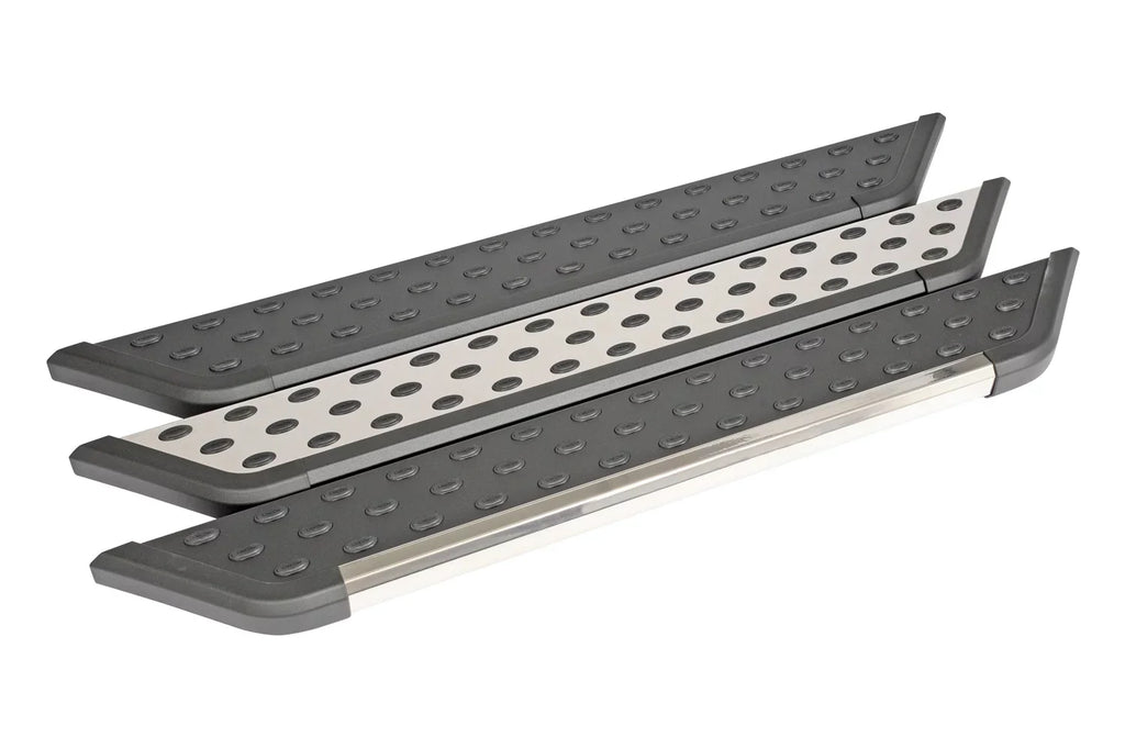 Dee Zee DZ16322 NXt Running Board, Black w/Chrome Trim, 6" Sizetep Area