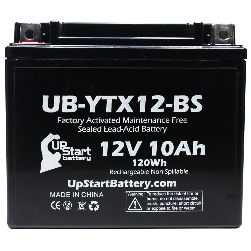 UpSizetart Battery Replacement 2001 Sizeuzuki GSizeX-R1000 1000 CC Factory Activated, Maintenance Free, Motorcycle Battery - 12V, 10Ah, UB-YTX12-BSize