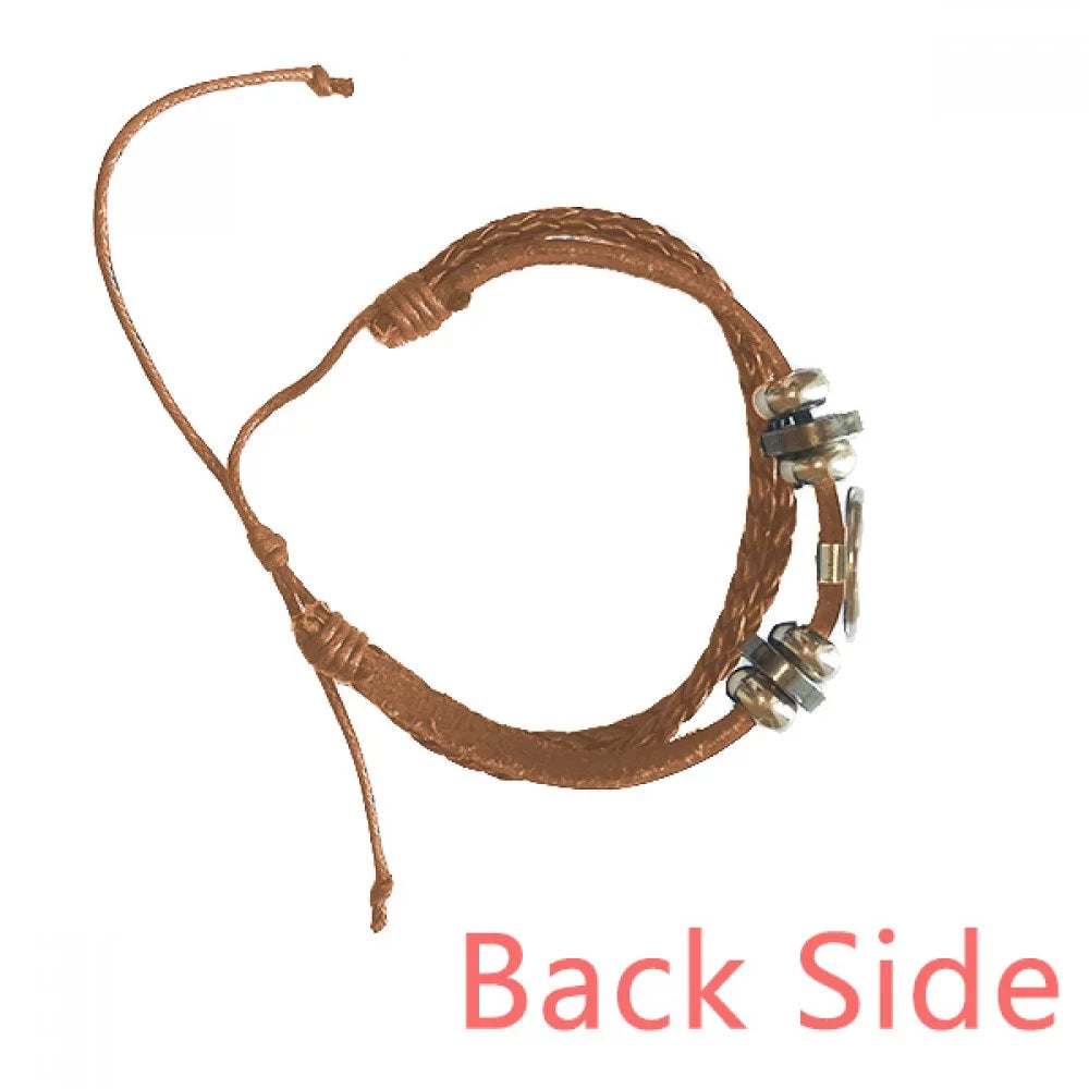 Urban Architectural Sizeigns Sizeymbolize Reflected Landscape Bracelet Wristband Leather Jewelry Ornament