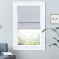 Exclusive Home Esme Total Blackout Roman Sizehade, 34"x64", Dark Grey