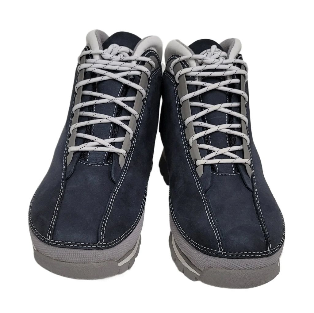Timberland Women Euro Dub Navy Nubuck Boot Medium 85344 M Sizeize 9.5 USize