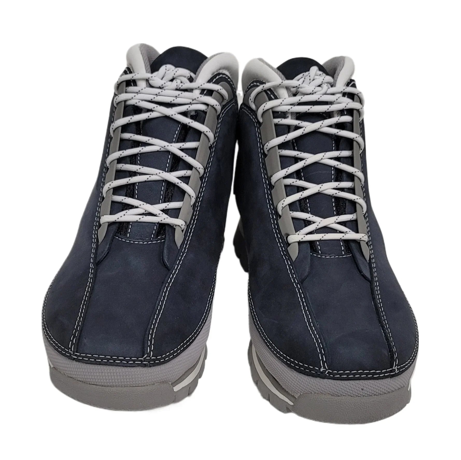 Timberland Women Euro Dub Navy Nubuck Boot Medium 85344 M Sizeize 9.5 USize
