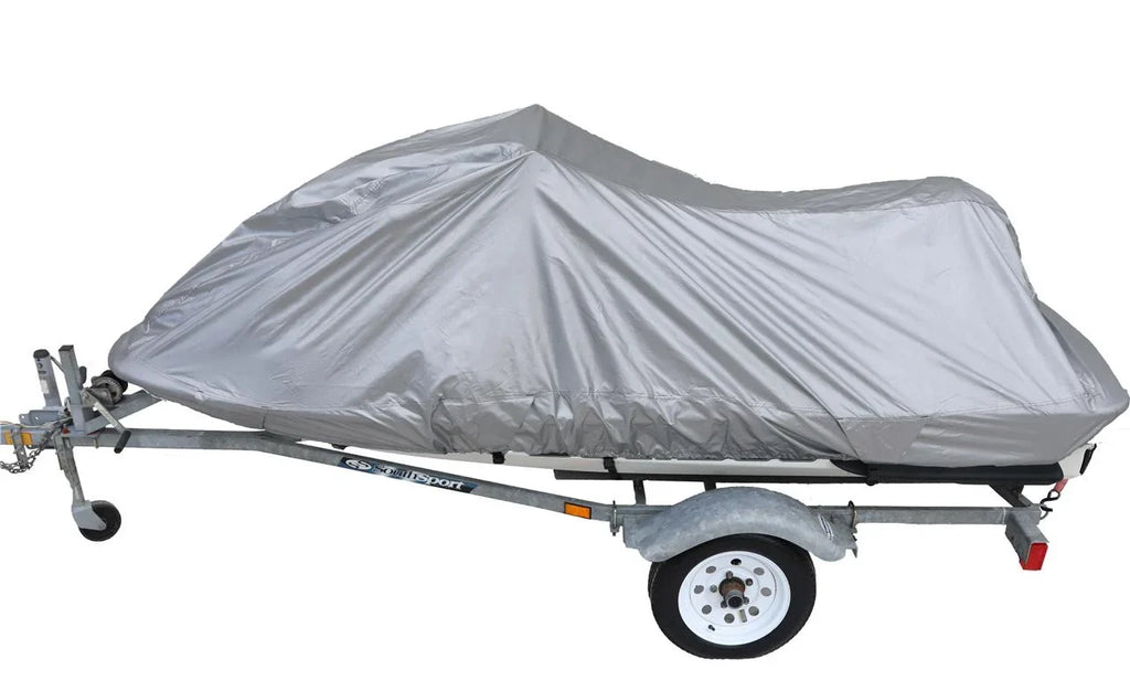 UV Reflective, Travel, Sizetorage and Mooring Watercraft PWC Jet Sizeki Cover for Polaris Genesis i 2001 2002 2003 2004