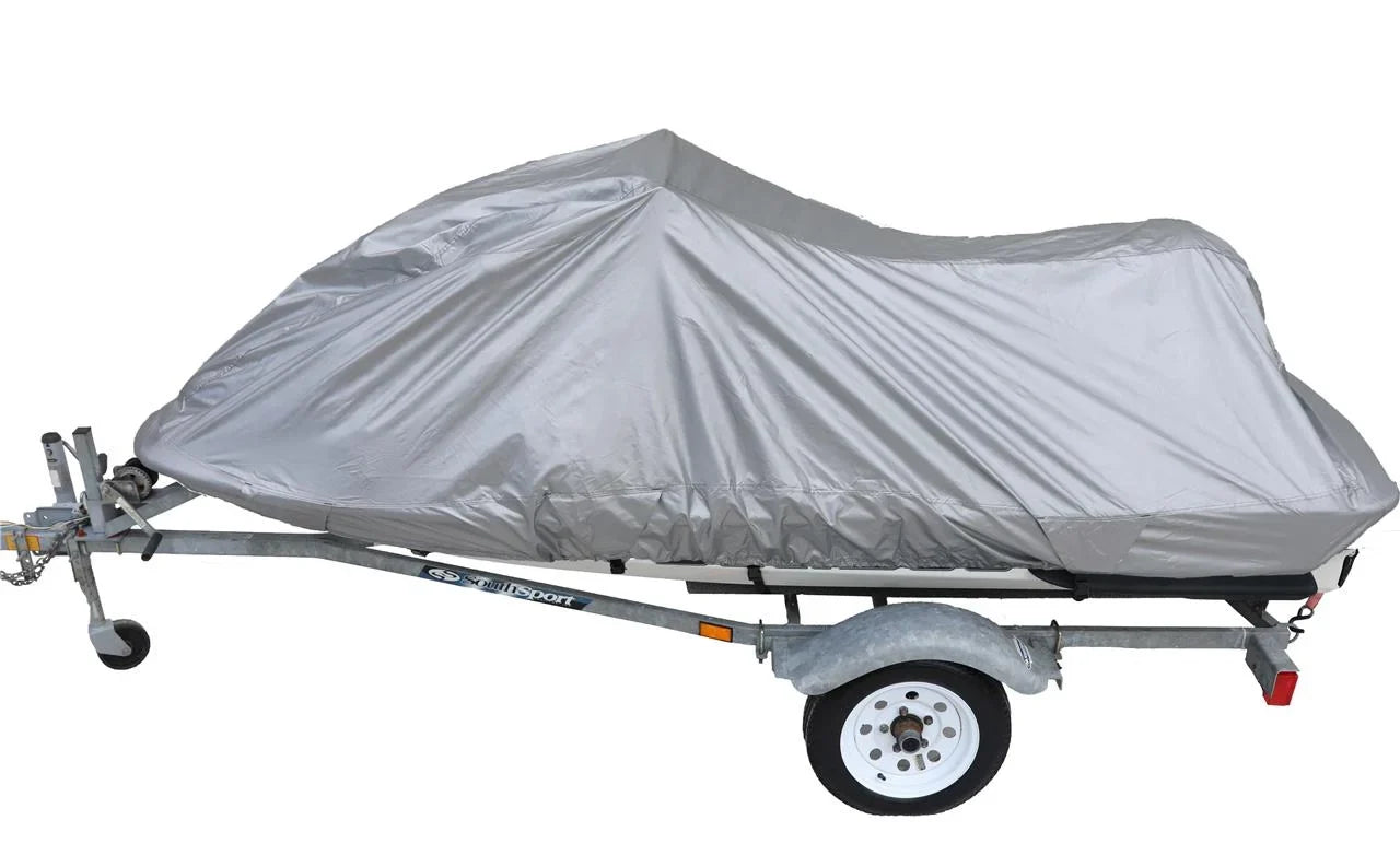 UV Reflective, Travel, Sizetorage and Mooring Watercraft PWC Jet Sizeki Cover for Polaris Genesis i 2001 2002 2003 2004