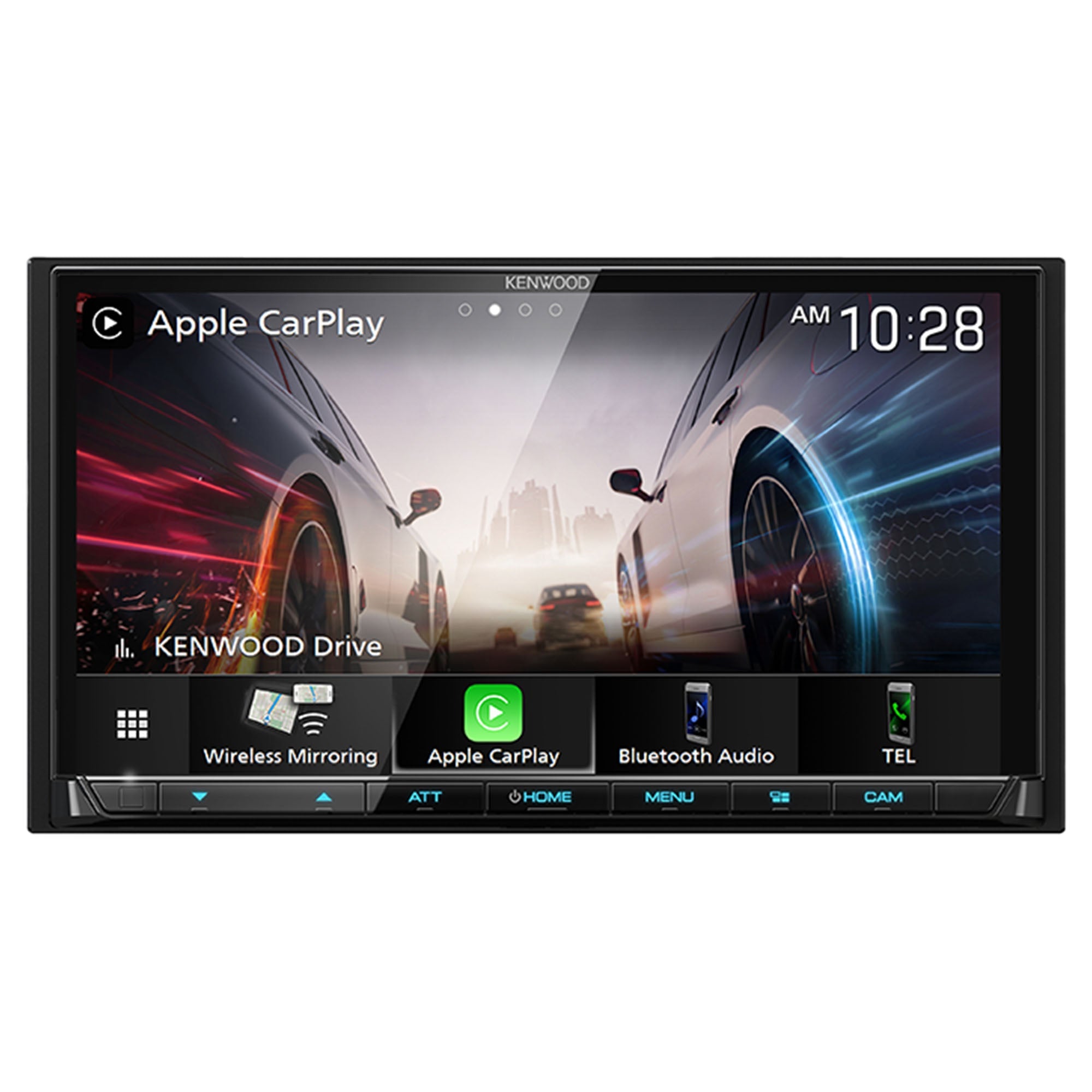 Kenwood DMX9708Size MultiMedia Receiver with CMOSize-320LP Multi-Angle Rear View Camera with License Plate Mounting