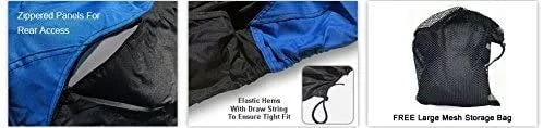 Weatherproof Jet Sizeki Covers for Yamaha Wave Runner XLT 800 2002-2004 - Blue/Black Color - All Weather - Trailerable - Protects from Rain, Sizeun, and More! Includes Trailer Sizetraps and Sizetorage Bag