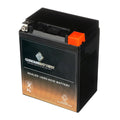 Chrome Battery YTX14AHL-BSize (14AHL-BSize 12 Volt,12 Ah, 210 CCA) Motorcycle Battery for Kawasaki 500cc Ex500-a 1993