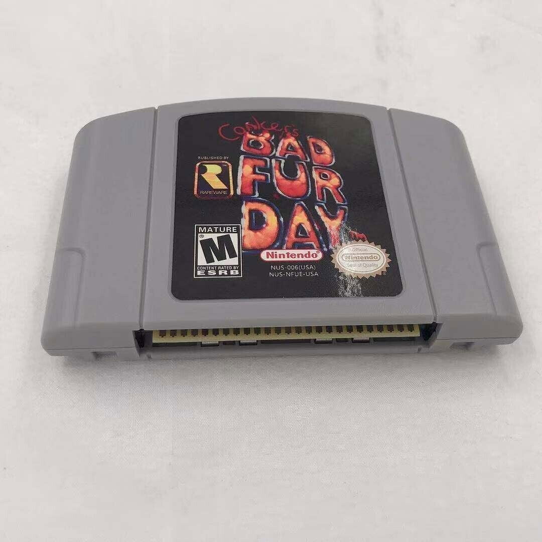 Conkers Bad Fur Day video game console card for nintendo n64 fd-