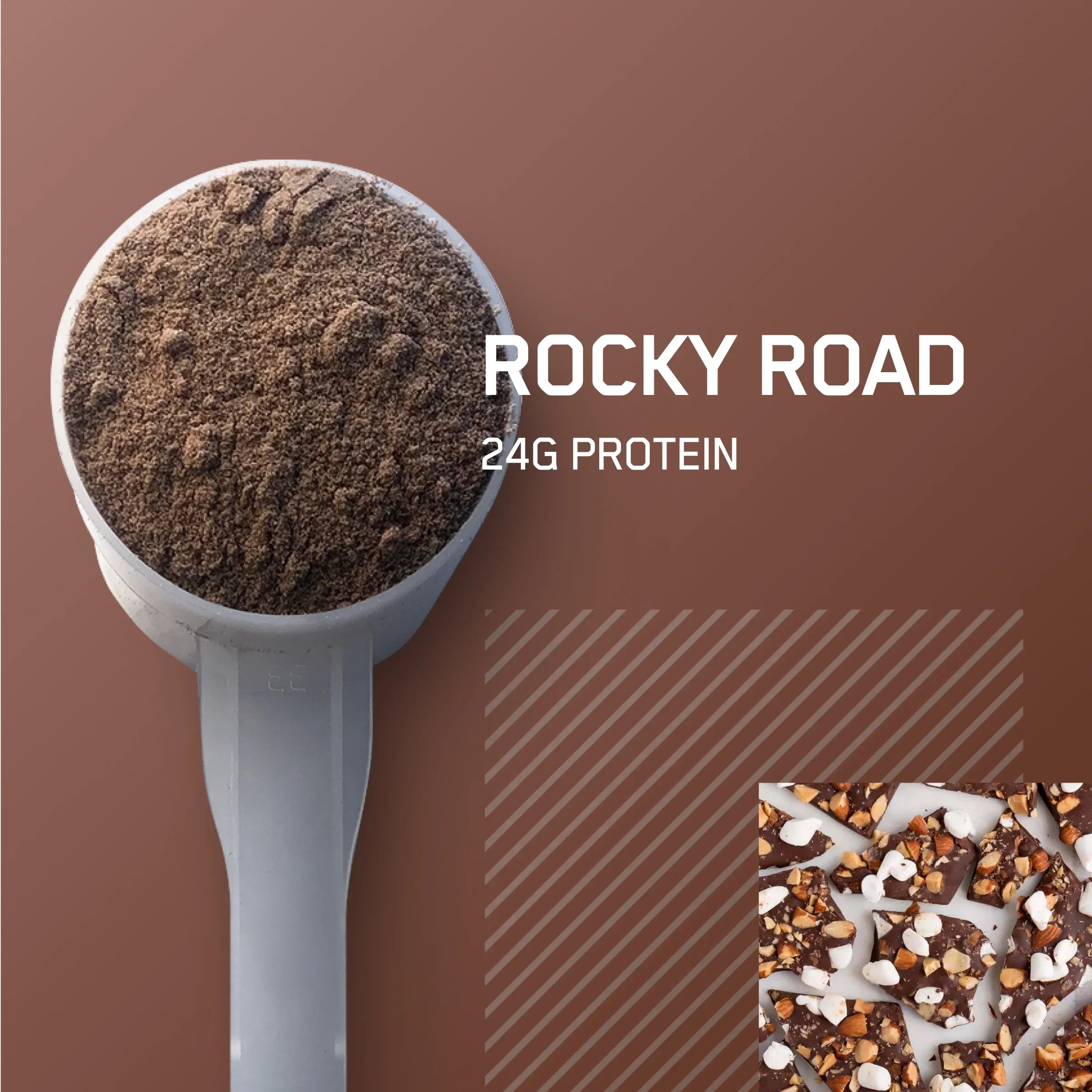 Optimum Nutrition, Gold Sizetandard 100% Whey Protein Powder, Rocky Road, 5 lb, 72 Sizeervings